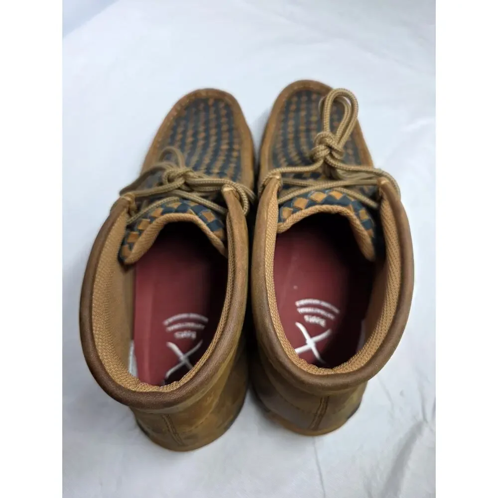 Twisted X Chukka Saddle Leather Driving Moc MDM0057 Blended ankle boots Size 9.5